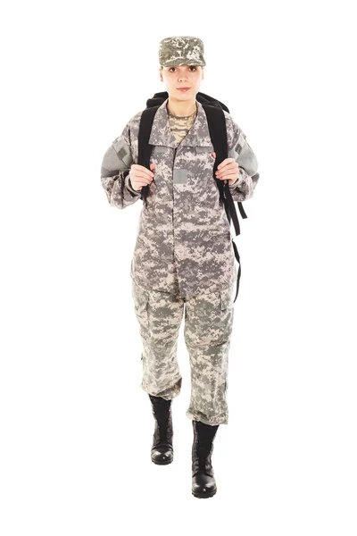 Soldat i militär uniform — Stockfoto