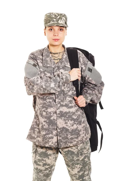 Soldado de uniforme militar — Fotografia de Stock