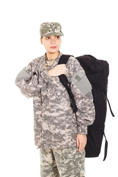 Soldat in Militäruniform — Stockfoto