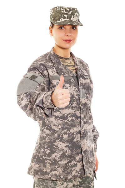 Soldat in Militäruniform — Stockfoto