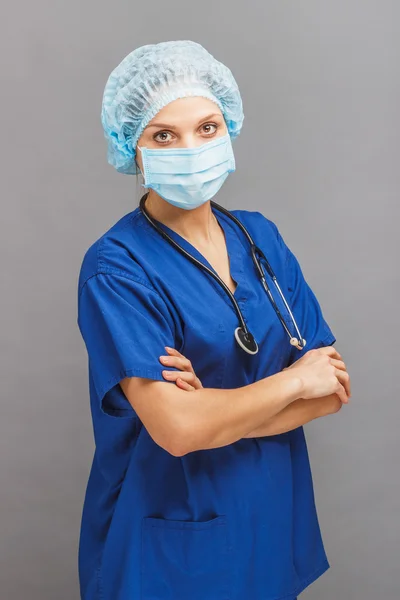 Mulher médico no uniforme médico — Fotografia de Stock