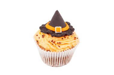 Cadılar Bayramı cupcake renkli süslemeleri ile