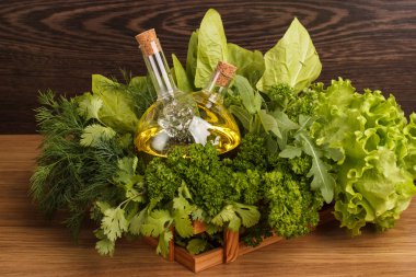 Taze yeşil sebzeler