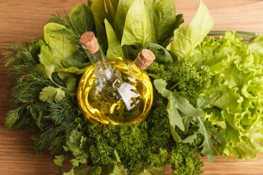 Taze yeşil sebzeler