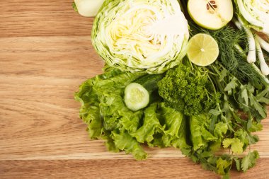 Taze yeşil sebzeler