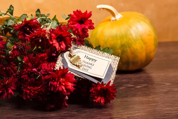 Boeket bloemen op Thanksgiving Day — Stockfoto