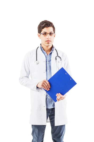 Jovem médico de sucesso, trabalho médico no hospital — Fotografia de Stock