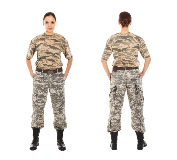Żołnierz w mundurze wojskowym — Zdjęcie stockowe
