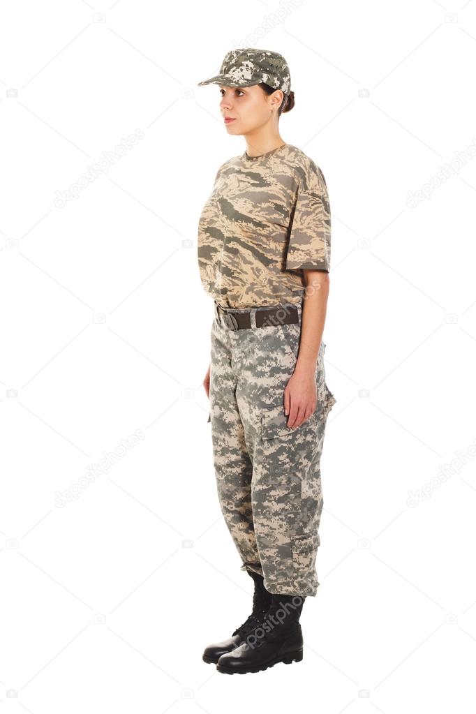 Soldier in the military uniform