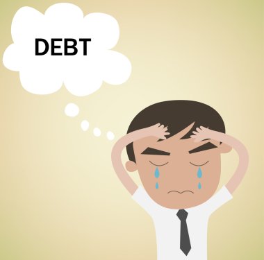 İş adamı ile borç ağlıyor