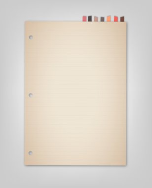 yer işareti ile eski yumuşak kağıt