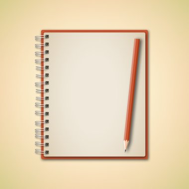 Kahverengi renk boş defter