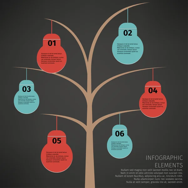 Éléments infographiques abstraits — Image vectorielle