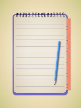 defter kalem ile