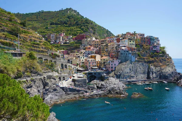 Manarola Tipico Borgo Italiano Nel Parco Nazionale Delle Cinque Terre — Foto Stock