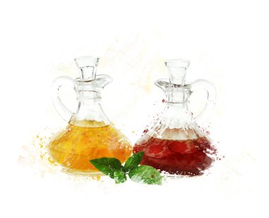 salata sosları ve otlar