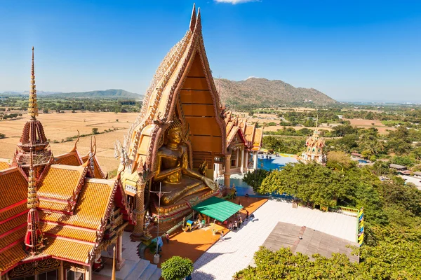 Buddhist Temple names "Wat Tham Sua" and "Wat Tham Khao Noi" in — Stock Photo, Image