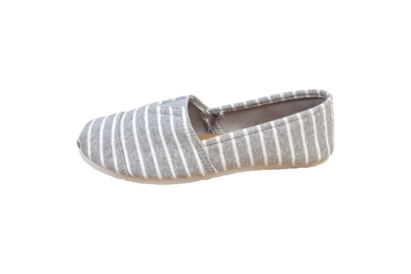 Zapatilla de deporte, gris blanco tira de color aislado de fondo —  Fotos de Stock