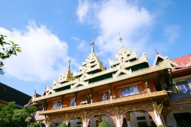 Sangkhlaburi, Tayland - 27 Aralık 2015: Wat Wang Wiwekaram, 