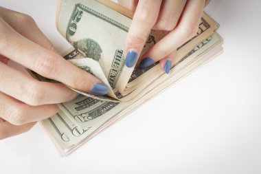 Para elinde el ile para, banknot ve c tutarak el