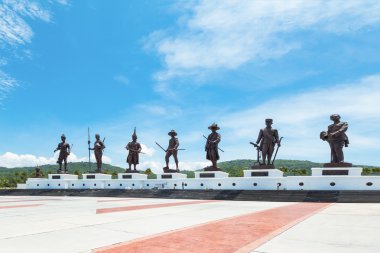 Prachuap Khiri Khan - 15 Temmuz: yedi Tayland büyük Kral heykelleri