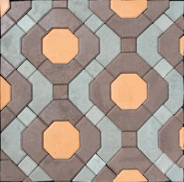 Dalles de pavage de tuiles et pavés de couleur mosaïque de petites pierres tex — Photo