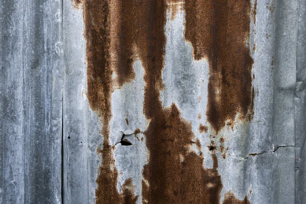 Rusty Zinco grunge parede velha fundo — Fotografia de Stock