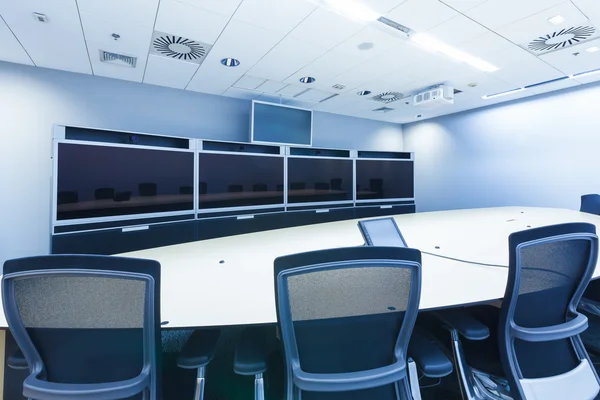 Teleconferencing, video conference and telepresence business mee — Stock Photo, Image