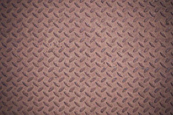 Metal seamless steel diamond plate texture pattern background — Stock Photo, Image