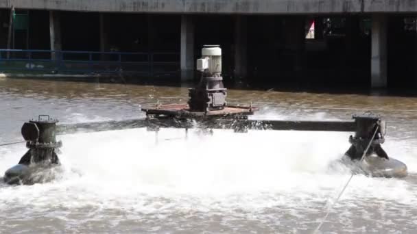 Instalación de tratamiento de aguas residuales — Vídeos de Stock