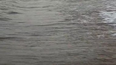 Deniz dalgası kumsalda