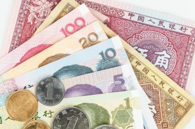 Çince veya Yuan banknot para ve para Çin'in para biriminden,