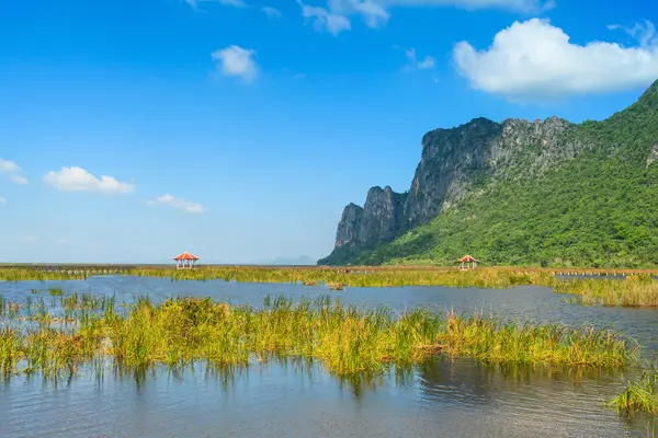 Lake op Sam Roi Yod Nationaal Park, Prachuap Khiri Khan, Thailand — Stockfoto