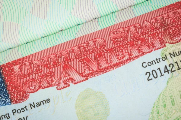 Stati Uniti d'America Visa texture sfondo per il concetto di viaggio — Foto Stock