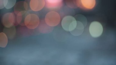 Festival teması arka plan için yüzen soyut bokeh parçacıkları ışık