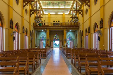 Pathumtani, Tayland - 28 Şubat: Katolik c iç