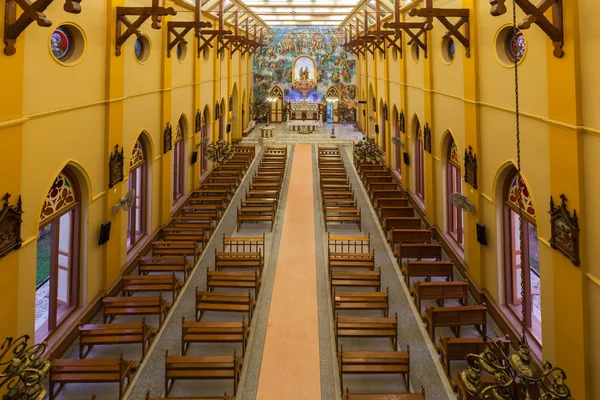 PATHUMTANI, THAILAND - FEBRUARY 28 : Top view, interiors of Cath — Stock Photo, Image