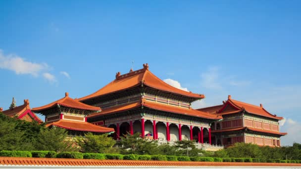 timelapse, le temple bouddhiste chinois le plus grand et le plus important de Bangkok nomme "Wat Mangkon Kamalawat" ou "Wat Leng Noei Yi", pris à la scène du jour ensoleillé (UHD, ultra haute définition, 4096x2304 )