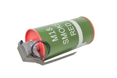 M18 Smoke Red explosive model, weapon army,standard timed fuze h