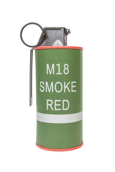 M18 Smoke Red explosive model, weapon army,standard timed fuze h — Φωτογραφία Αρχείου