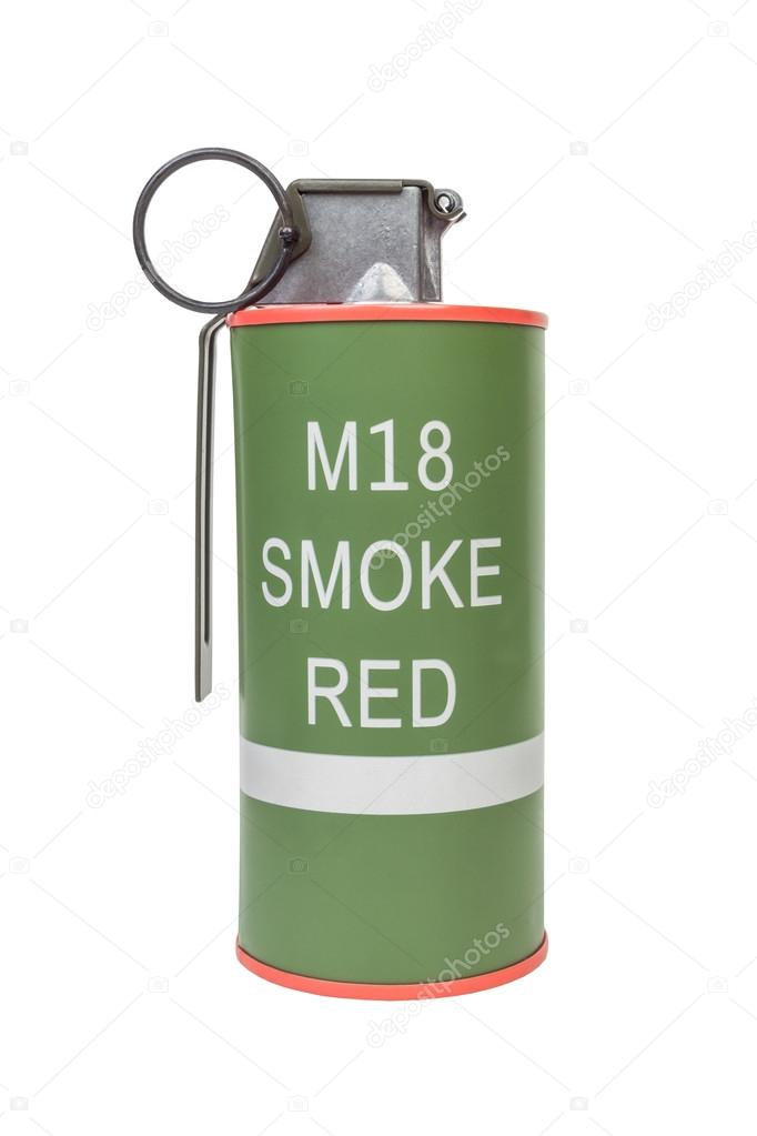 M18 Smoke Red explosive model, weapon army,standard timed fuze h