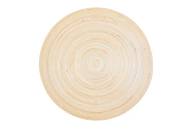 Beyaz arka plan üzerinde üstten görünüm izole boş ahşap levha