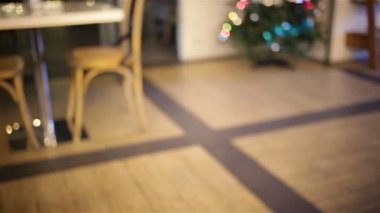 arka plan dekorasyon Noel ağacı, Hd çekim kamera kaydırma bulanıklık