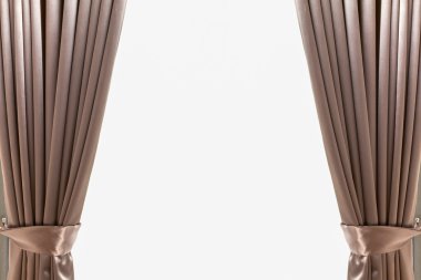 Lüks kahverengi deri perde arka plan