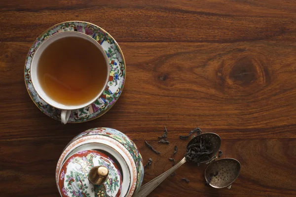 Tea in chinese porcelain — Stock Photo, Image