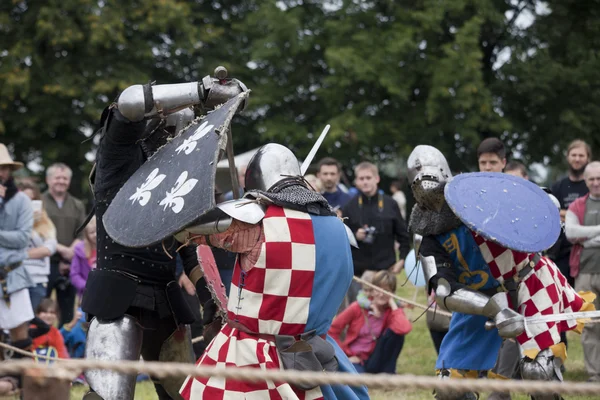 Knights turnamen di Liw — Stok Foto