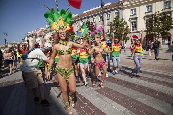 Carnival dancer on the parade — Stock Photo, Image