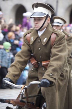 WARSAW, POLAND, AUGUST 30: Unidentified Carnival dancer on the parade on Warsaw Multicultural Street Parade on August 30, 2015 in Warsaw, Poland.