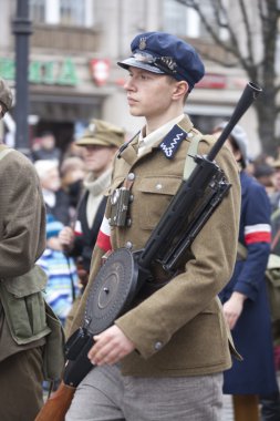 WARSAW, POLAND, AUGUST 30: Unidentified Carnival dancer on the parade on Warsaw Multicultural Street Parade on August 30, 2015 in Warsaw, Poland.
