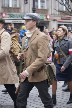 WARSAW, POLAND, AUGUST 30: Unidentified Carnival dancer on the parade on Warsaw Multicultural Street Parade on August 30, 2015 in Warsaw, Poland.